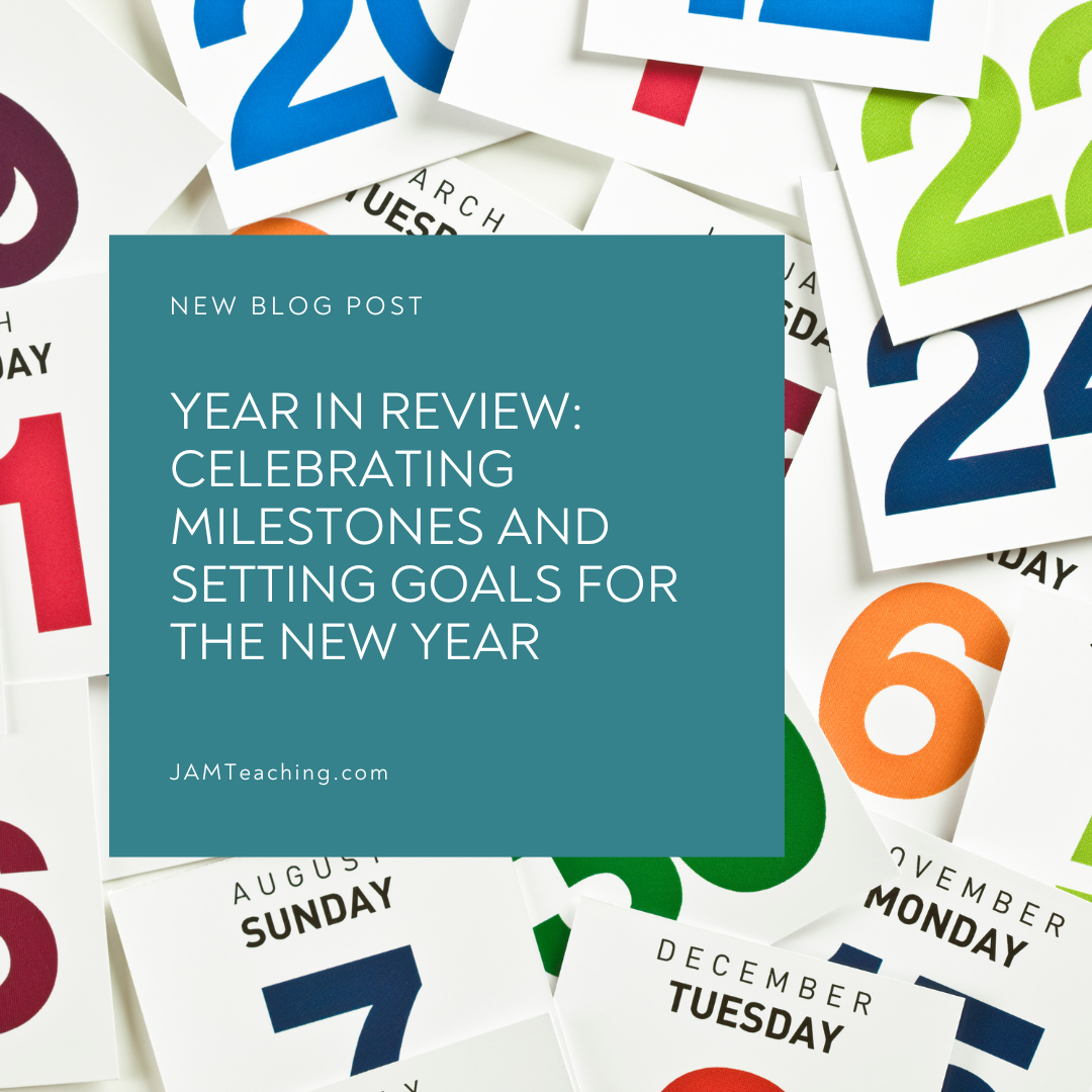 Year in review celebrating milestones and setting goals for the new year 
